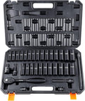 VEVOR Impact Socket Set 1/2" Drive, 33-Piece SAE & Metric Size, 6 Point by VEVOR
