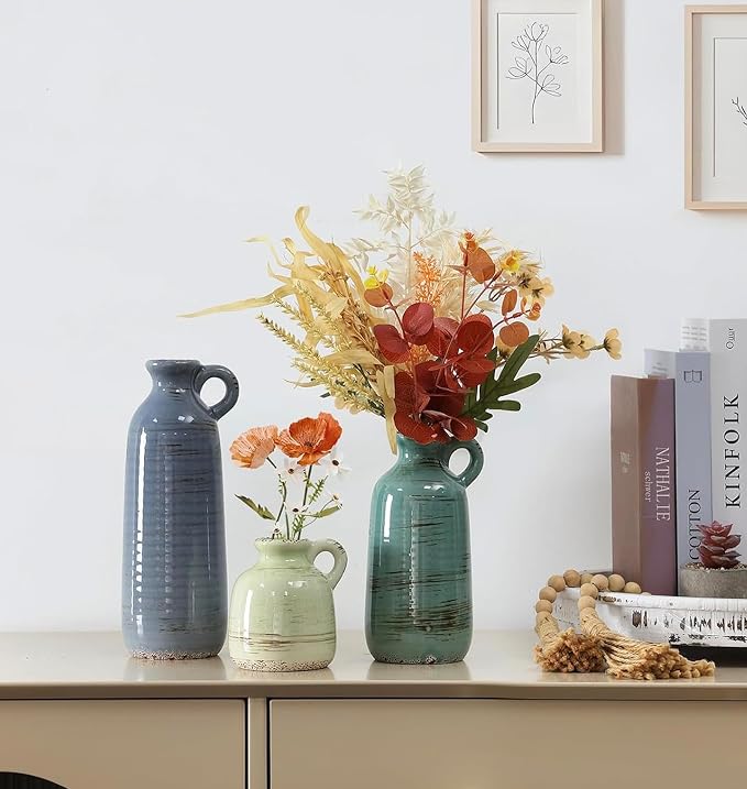 Ceramic Vase Set of 3, Vase Home Decor - Image 7