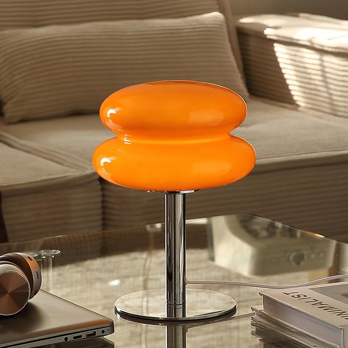 Glivpny Mushroom Table Lamp, Mid Century Modern Decor Lamp | Cool Desk Lamps - Image 2