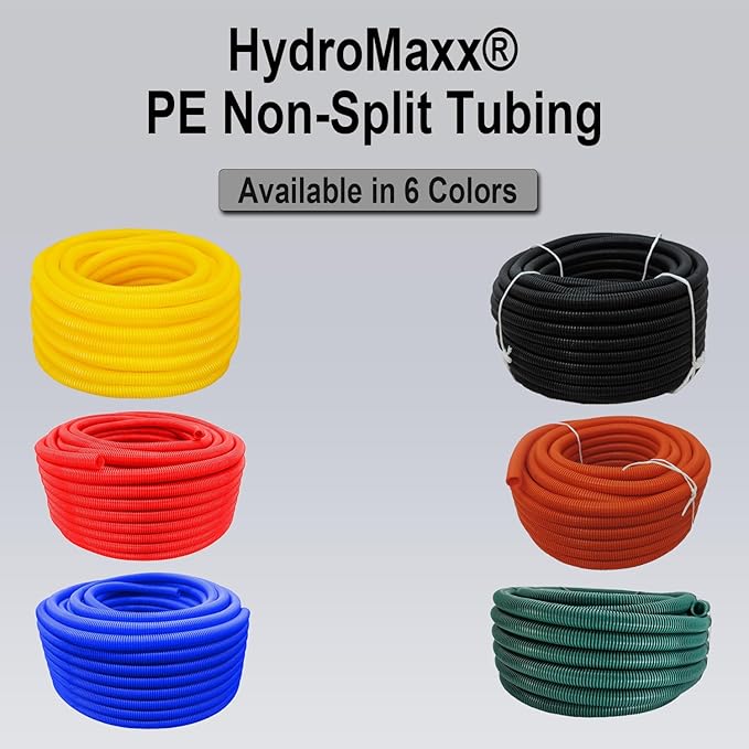 HydroMaxx® Flexible Polyethylene LDPE Non-Split Corrugated Wire Loom Tubing - Image 3