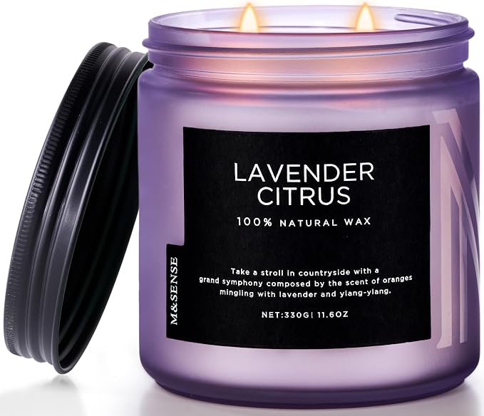M&SENSE Lavender Citrus Scented Candles by MSENSE