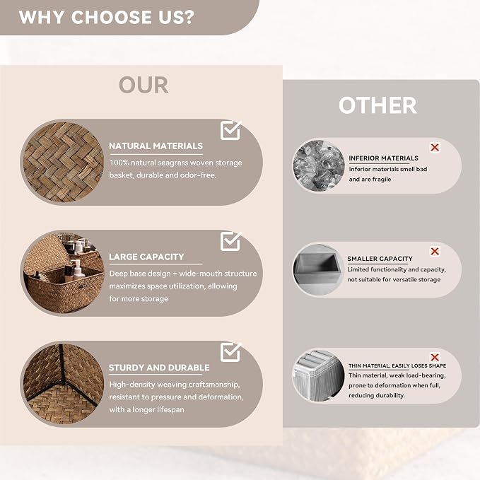 Nonam Wicker Storage Basket - Image 3