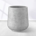 Kante Pale Gray Concrete Planter 13" Dia All-Weather Round Accent Pot | by Unknown