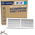 26x8 Aluminum Wall Ceiling Air Return Vent Cover HVAC Rustproof Grille by ACLAMINAIRE
