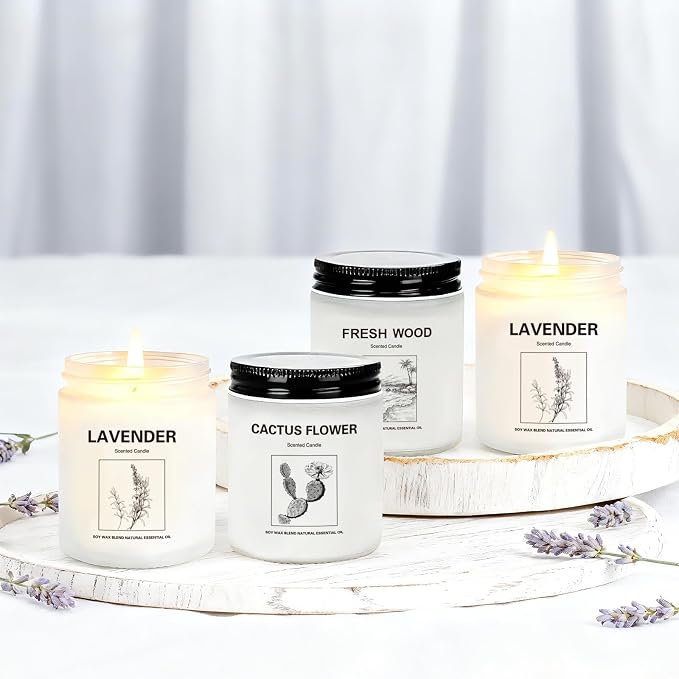Scented Candles for Home, 4 Pack Soy Candle Gift Set - Image 6