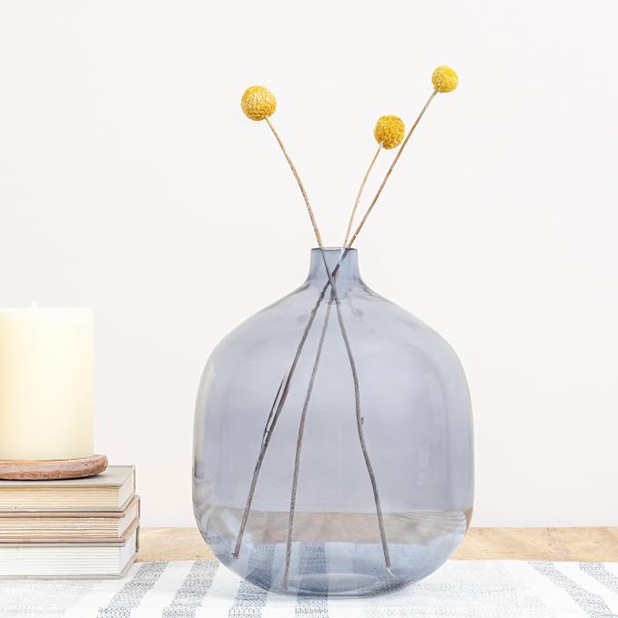 Modern Clear Tinted Glass Vase - Image 5