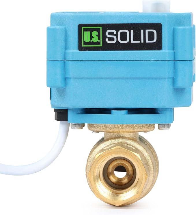 U.S. Solid 1/2inch Brass Motorized Ball Valve, Full Port NPT, IP67 Waterproof - Image 3