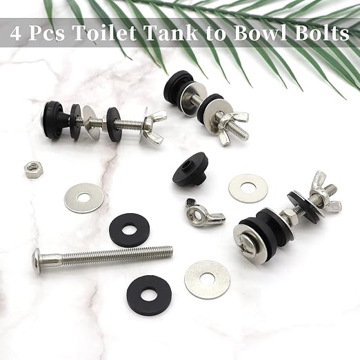 Universal Toilet Tank to Bowl Bolts Kit, Heavy Duty Toilet Bolts, Waterproof - Image 7