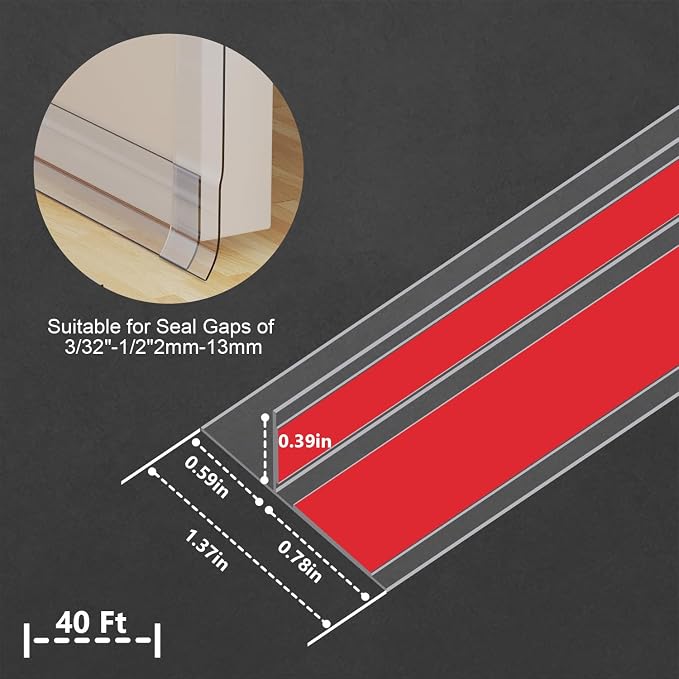 Silicone Weather Stripping Door Seal, 2026 Upgraded Seal Strip - Image 3
