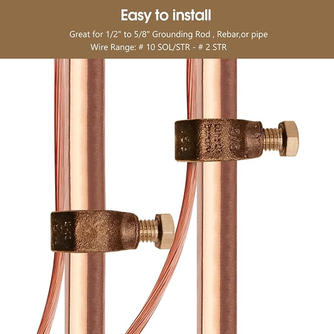 GOUNENGNAIL Copper Ground Rod Clamp - Image 5