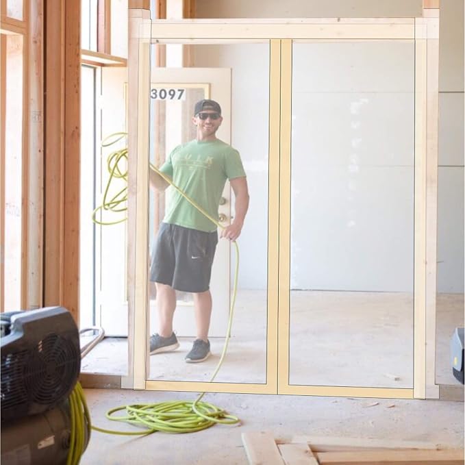 Magnetic Zippered Dust Barrier Door Cover - Image 4