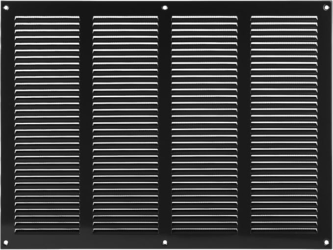 16 x 12 Inch Black Galvanized Steel Return Air Register Vent Cover, AC Vent - Image 8