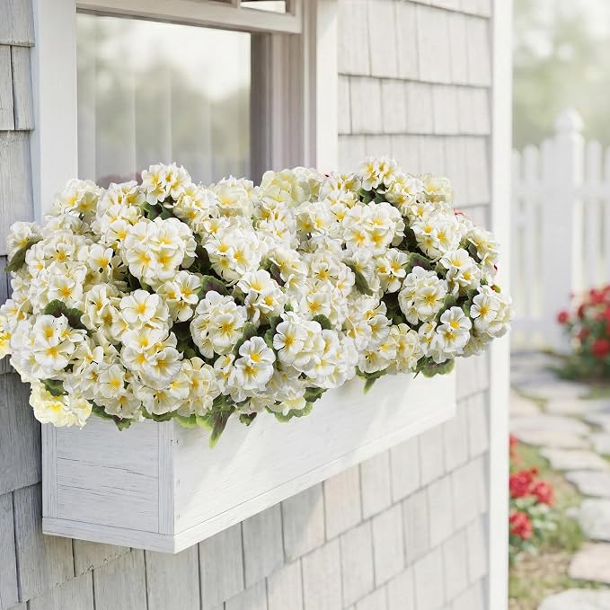 lovemoon 8 Pcs Artificial Geraniums - Image 6
