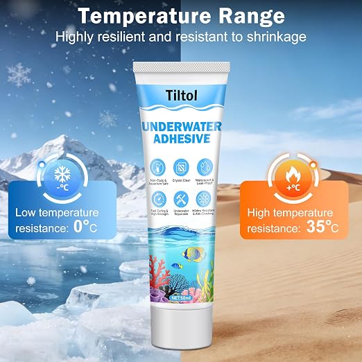 Silicone Sealant for Aquariums, Transparent Underwater Sealant: Strong Adhesion - Image 5