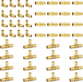 48 Pack Foskan 1/2 Inch PEX Barb Crimp Fittings Set | 16 Pieces Each:Elbow by Unknown