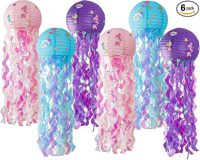 OBXT 12" Colorful Jellyfish Lanterns by OBXT