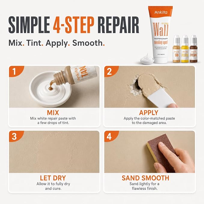 Spackle Wall Repair Kit, Drywall Repair Filler - Image 5