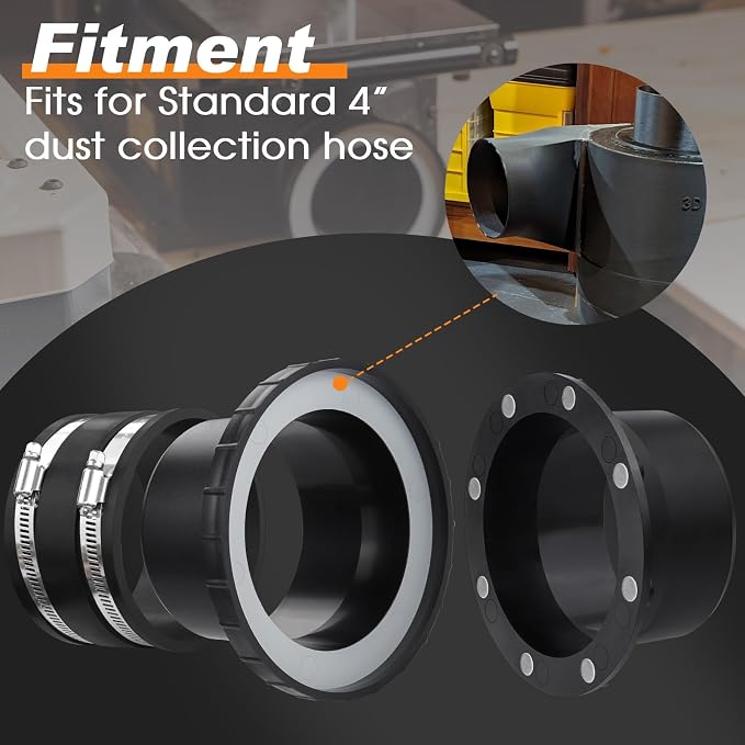 4 inch Magnetic Dust Collection Fittings - Image 5