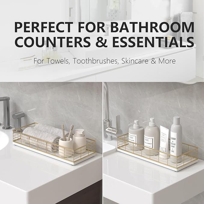Toilet Paper Storage Basket, Narrow Bathroom Countertop Organizer - Image 4