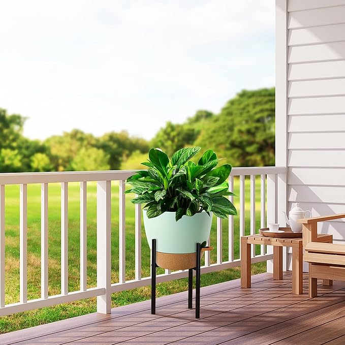 UOUZ 12 inch Large Self Watering Pots, Plastic Planters - Image 7