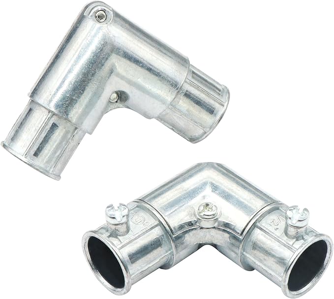 10 Pieces 1/2" EMT to EMT 90 Degree Connector, Inside Corner Pulling Elbows - Image 5
