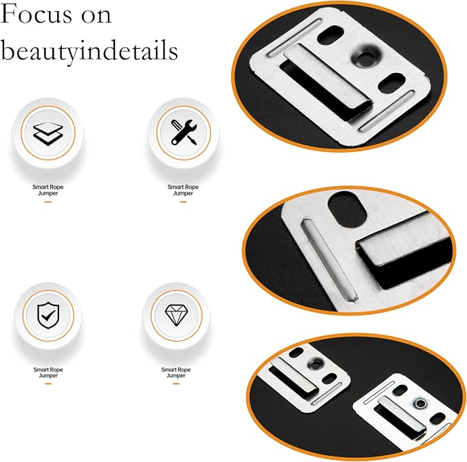 Stainless Steel Wall Mounting Clips 100 Pack, Drywall Repair Clips | Durable - Image 4
