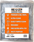 RE-U-ZIP Ultra-Clear Barrier Panel | FR Vinyl Plastic Containment Tarp | by RE-U-ZIP