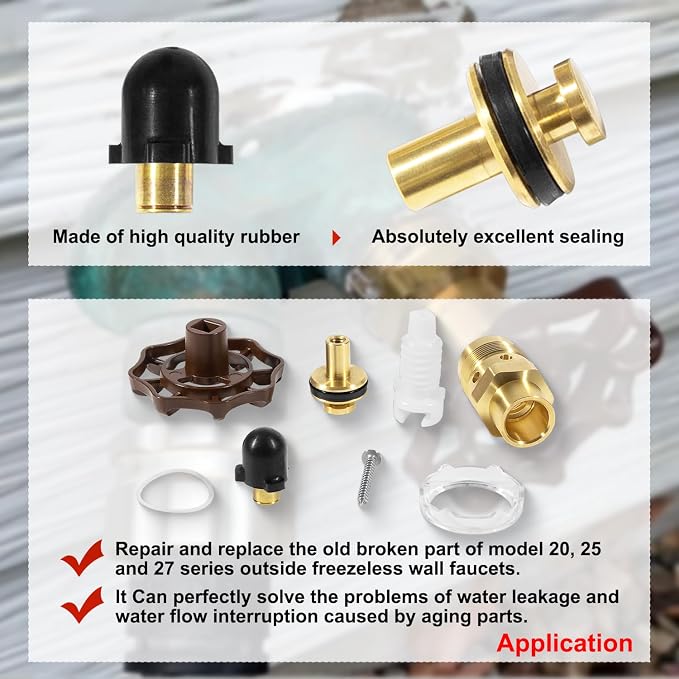 RK-25 Repair Kit, Outside Faucet Metal Handle Compatible - Image 4