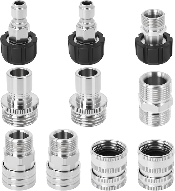 Pressure Washer Quick Connect Kit 10PCS Power Washer Accessories Adapter | - Image 7