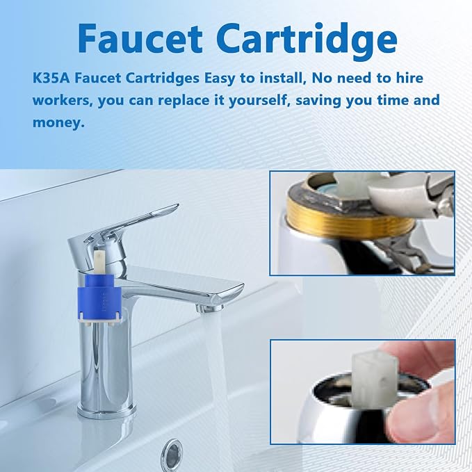K35A Faucet Cartridge, Replacement Cartridge Compatible - Image 6