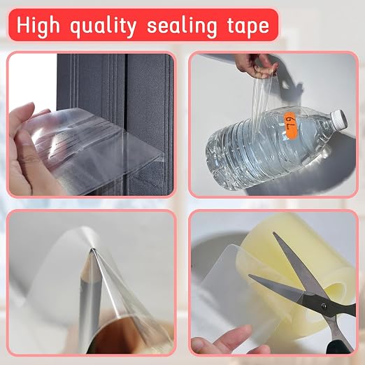 Window Sealing Tape, Window AC Insulation Tape, No Residue, 3 Inch x 65 FT | - Image 3