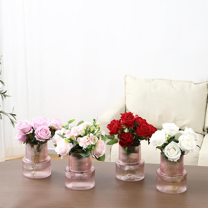 Ribbed Glass Vases, Modern Vase - Image 7