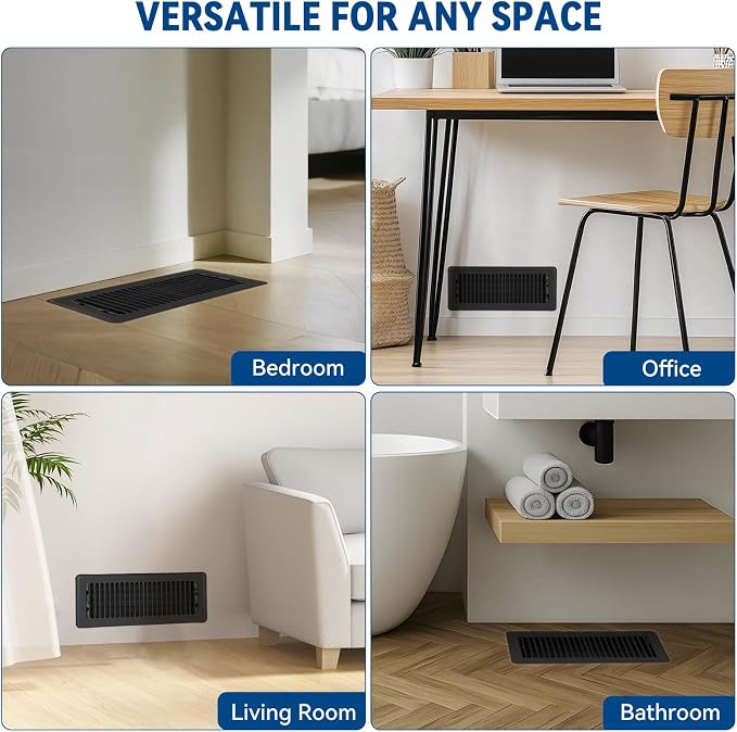 4" x 12" Floor Register Vent Covers 6-Pack - Image 7