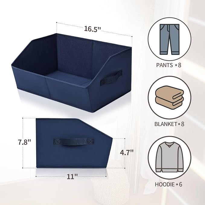 Closet Baskets for Shelves Trapezoid - Image 2