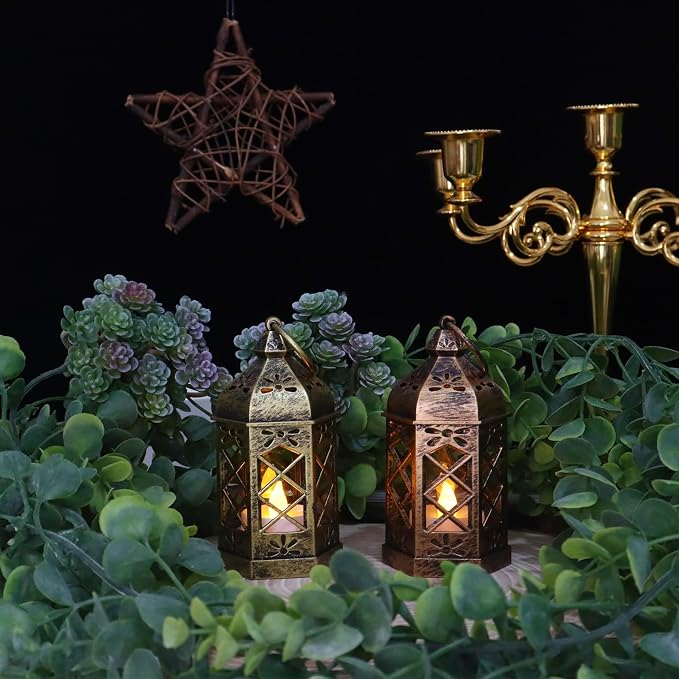 LLQ 12Pcs Mini Lantern for Centerpieces, Small Candle Lanterns Decorative Indoor - Image 7