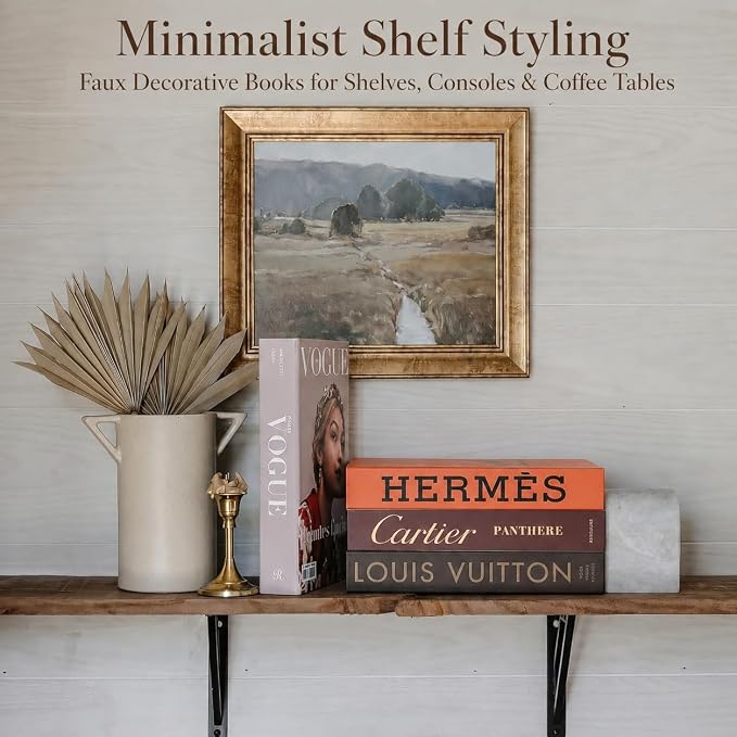 4 Pcs Decorative Books | Faux Glam Coffee Table & Shelf Decor | Glamorous - Image 2