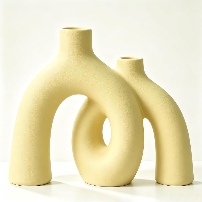 Hug Donut Decorative Vase Set by Jonronboci