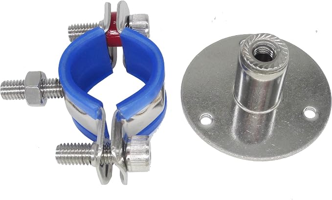 Stainless Steel Adjustable Pipe Clamp Bracket, 1-1/2 Inch - Image 3