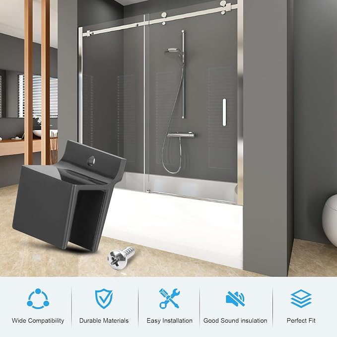 M6209 Sliding Shower Door Bottom Track, 1/2-inch Channel, Suitable - Image 6