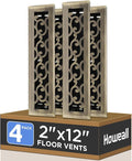 Howeall 2x12 Inches 4 Pack Heavy Duty Walkable Floor Register by Howeall