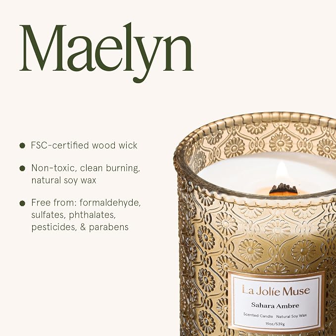 LA JOLIE MUSE Sahara Amber Scented Candles - Image 6