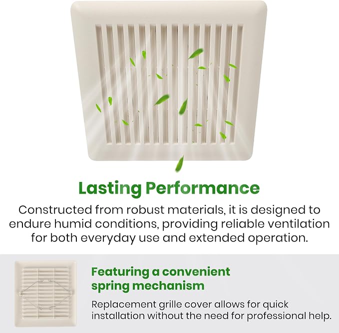 Calvana C350GN Bathroom Fan Cover - Image 5