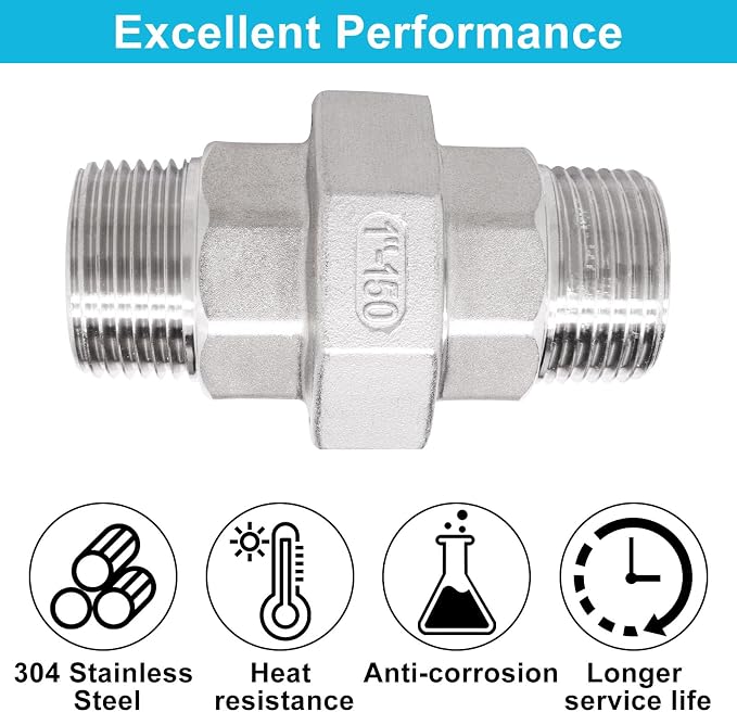 1PCS Cast Pipe Fittings Union - Image 3