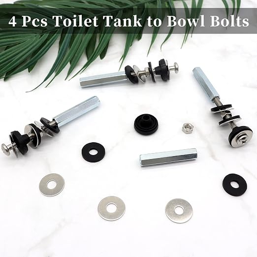 Universal Toilet Tank to Bowl Bolts Kit, Heavy Duty Toilet Bolts, Waterproof - Image 7