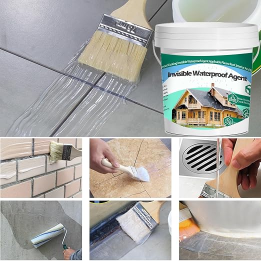 3Kg/106Fl.oz Invisible Waterproof Agent Indoor&Outdoor Waterproof Coating Set - Image 5