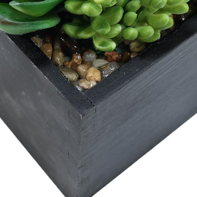 Winlyn 14" Artificial Succulent Plants Arrangement Assorted Faux Succulents in - Image 3