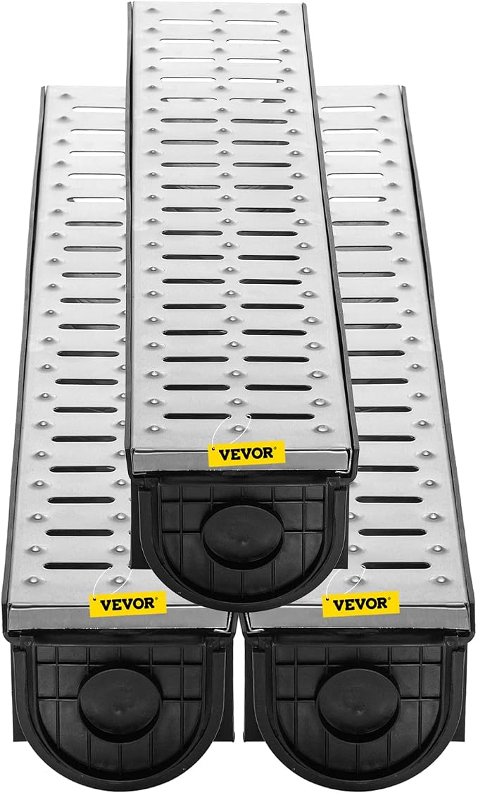 VEVOR Trench Drain System 3 Pack, Channel Drain - Image 10