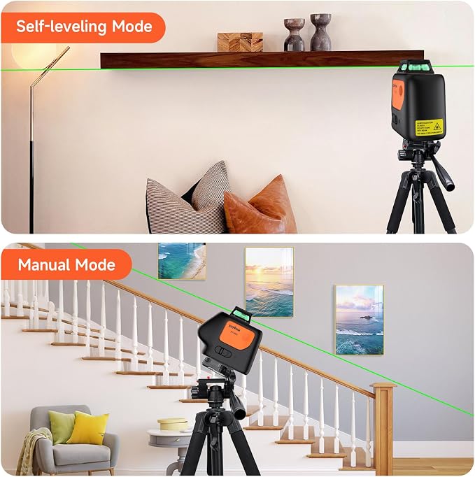 Plumb Dot Laser Level with Tripod, 360 Degree, PV-360G-KIT | 2 Plumb Points - Image 3