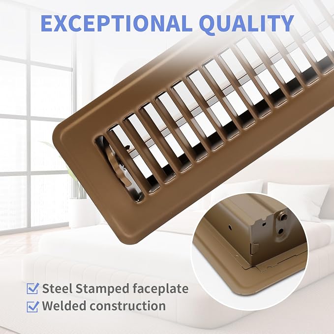 Howeall 2x14 Inch Floor Register - Image 2