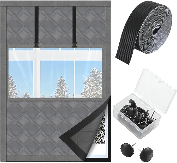 Beeveer Visible Thermal Window Attic Insulation Kit, Oxford Cotton | by Beeveer